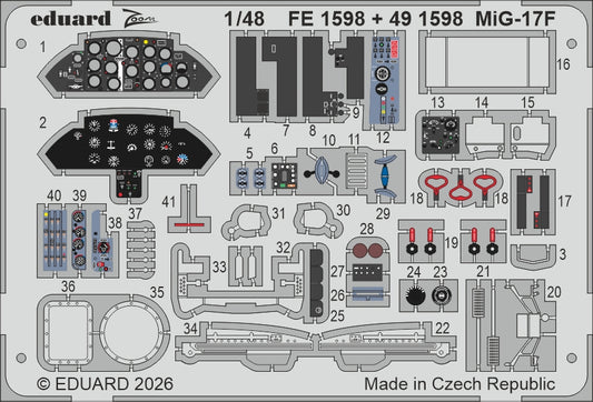 Eduard FE1598 1:48 Mikoyan MiG-17F