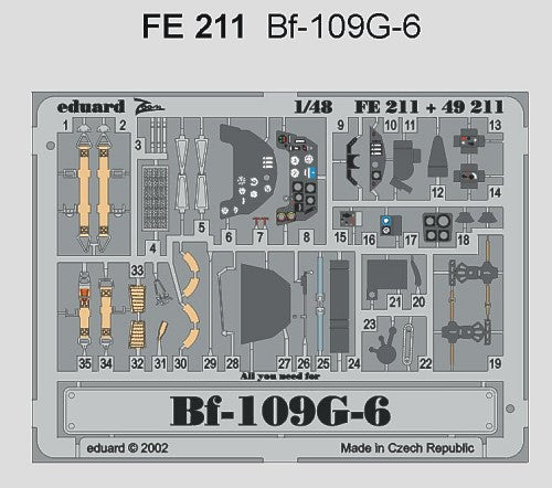 Eduard FE211 1:48 Messerschmitt Bf-109G-6