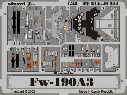 Eduard FE214 1:48 Focke-Wulf Fw-190A-3