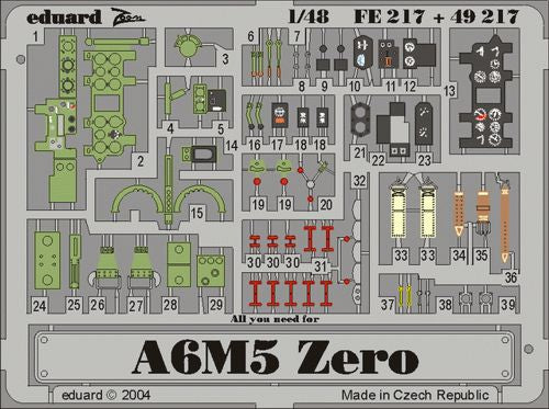 Eduard FE217 1:48 Mitsubishi A6M5 'Zero'
