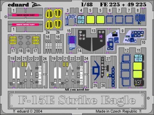 Eduard FE225 1:48 McDonnell F-15E Strike Eagle for Monogram and Revell