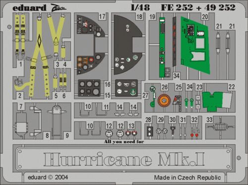 Eduard FE252 1:48 Hawker Hurricane Mk.IA