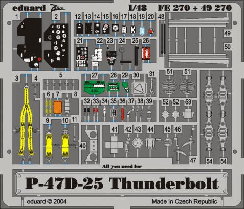 Eduard FE270 1:48 Republic P-47D-25 Thunderbolt