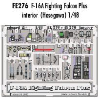 Eduard FE276 1:48 F-16A Plus Fighting Falcon interior to be used with Hasegawa