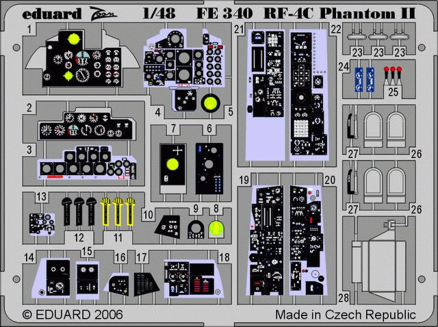 Eduard FE340 1:48 McDonnell RF-4C Phantom to be used with Hasegawa