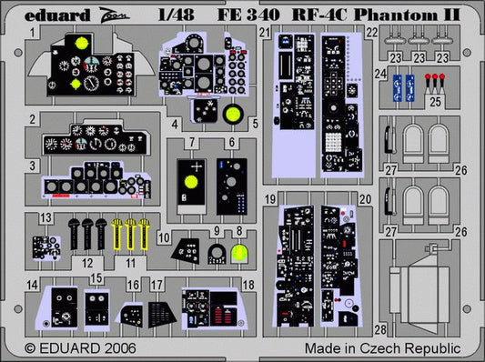 Eduard FE340 1:48 McDonnell RF-4C Phantom to be used with Hasegawa