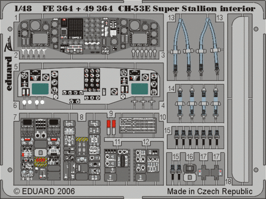 Eduard FE364 1:48 Sikorsky CH-53E interior