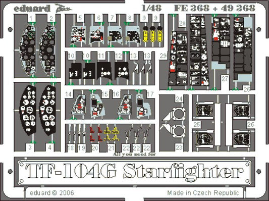 Eduard FE368 1:48 Lockheed TF-104G Starfighter