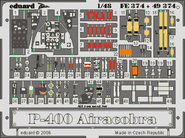 Eduard FE374 1:48 Bell P-400 Airacobra