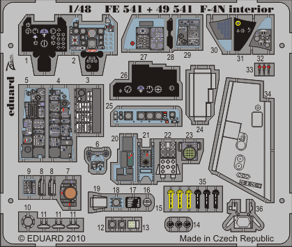 Eduard FE541 1:48 McDonnell F-4N Phantom interior
