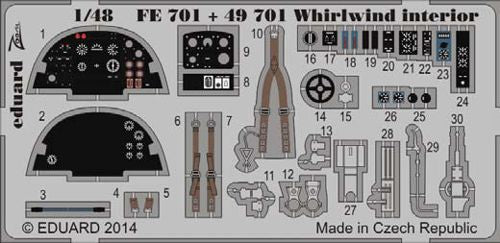 Eduard FE701 1:48 Westland Whirlwind fighter interior (self adhesive)