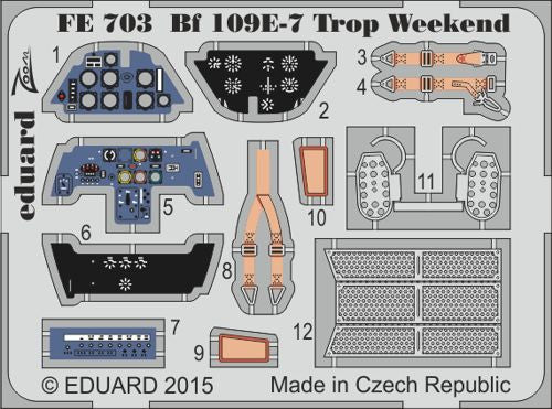 Eduard FE703 1:48 Messerschmitt Bf-109E-7 Tropical Weekend