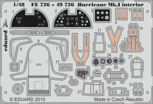 Eduard FE726 1:48 Hurricane Mk.I interior