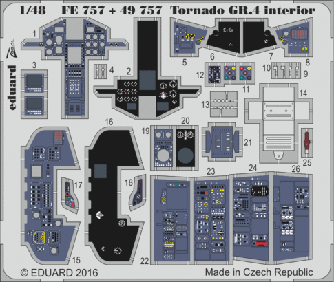 Eduard FE757 1:48 Panavia Tornado GR.4 interior for Revell