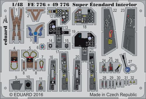 Eduard FE776 1:48 Dassault Super Etendard Interior Part I