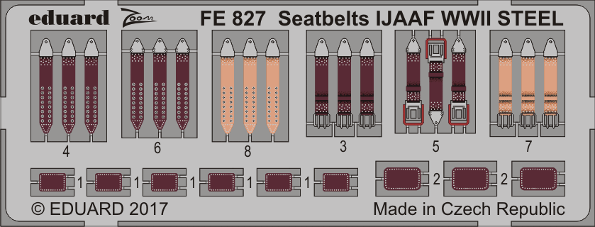 Eduard FE827 1:48 Seatbelts IJAAF WWII STEEL