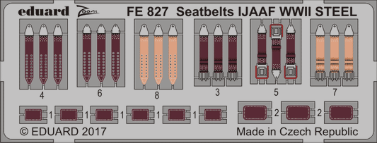 Eduard FE827 1:48 Seatbelts IJAAF WWII STEEL