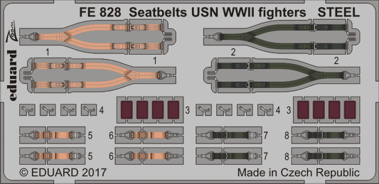 Eduard FE828 1:48 Seatbelts USN WWII fighters STEEL