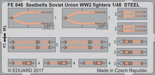 Eduard FE846 1:48 Seatbelts Soviet Union WWII fighters STEEL