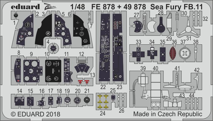 Eduard FE878 1:48 Hawker Sea Fury FB.11