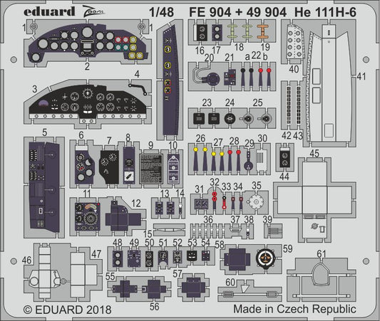 Eduard FE904 1:48 Heinkel He-111H-6 WWII German Bomber