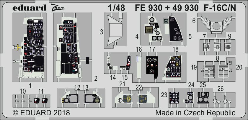 Eduard FE930 1:48 Lockheed-Martin F-16C/N Fighting Falcon