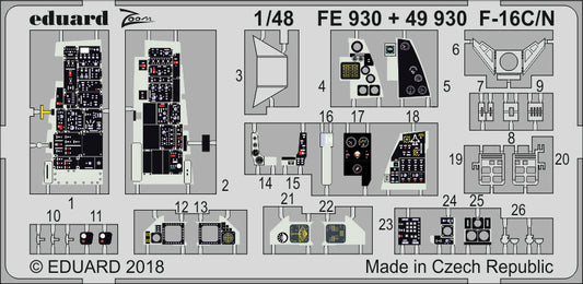 Eduard FE930 1:48 Lockheed-Martin F-16C/N Fighting Falcon