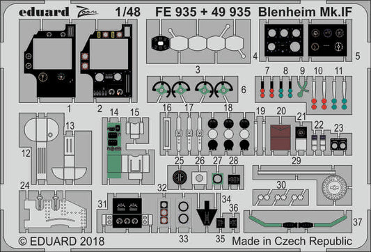 Eduard FE935 1:48 Bristol Blenheim Mk.IF