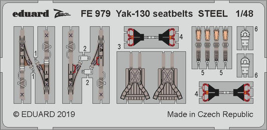 Eduard FE979 1:48 Yakovlev Yak-130 seatbelts STEEL