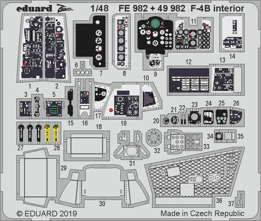 Eduard FE982 1:48 McDonnell F-4B Phantom II interior