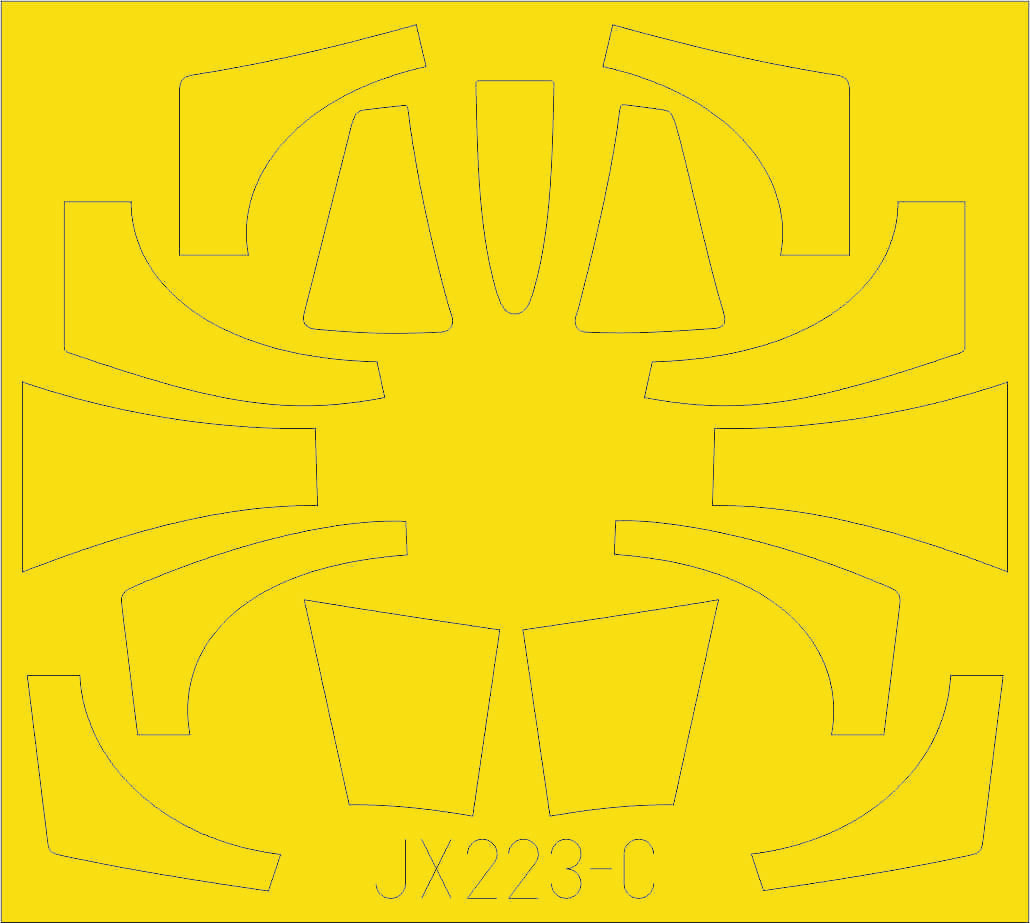 Eduard JX223 1:32 Lockheed TF-104G Starfighter TFace (interior and exterior canopy masks)
