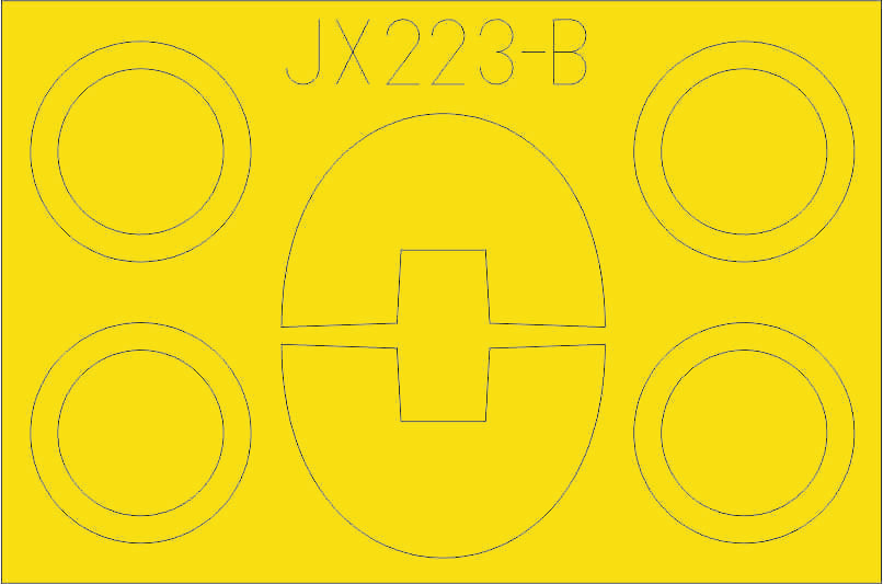 Eduard JX223 1:32 Lockheed TF-104G Starfighter TFace (interior and exterior canopy masks)