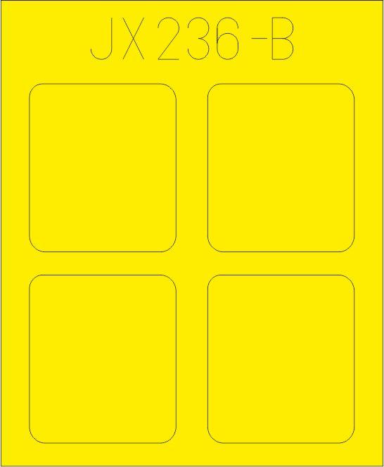 Eduard JX236 1:35 Sikorsky MH-60L TFace (interior and exterior canopy masks)