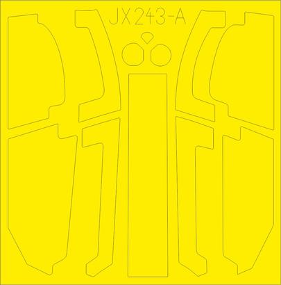 Eduard JX243 1:32 Bell AH-1Z Shark Mouth TFace (interior and exterior canopy masks)