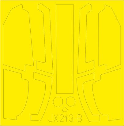 Eduard JX243 1:32 Bell AH-1Z Shark Mouth TFace (interior and exterior canopy masks)