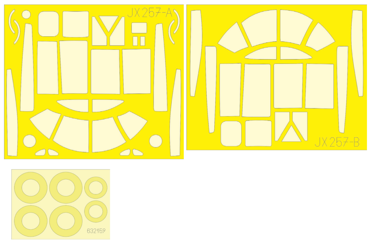 Eduard JX257 1:32 Douglas A-26B Invader TFace (interior and exterior canopy masks)