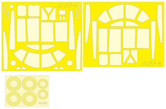 Eduard JX257 1:32 Douglas A-26B Invader TFace (interior and exterior canopy masks)