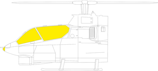 Eduard JX280 1:32 Bell AH-1G Cobra TFace (interior and exterior canopy masks)
