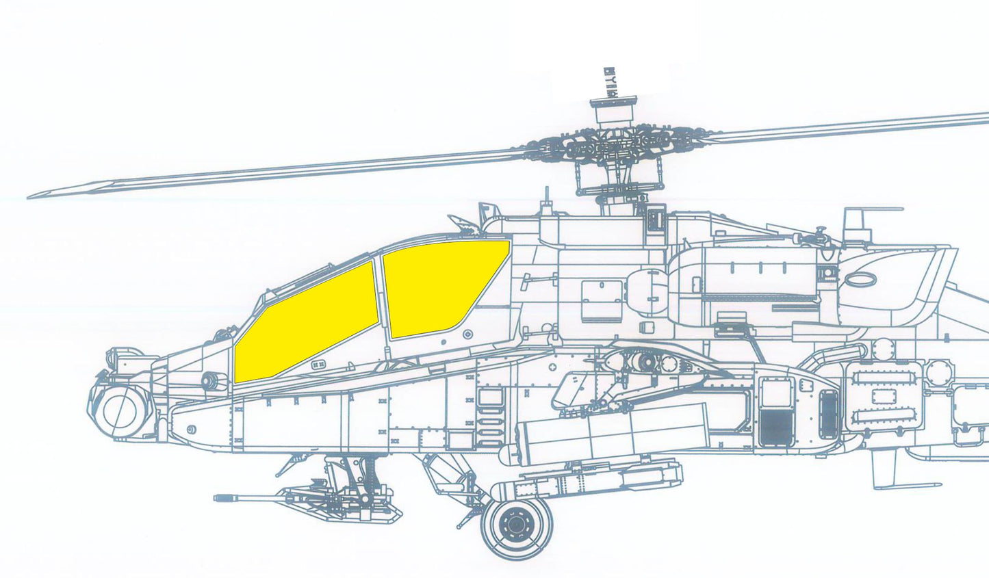 Eduard JX328 1:35 Boeing/Hughes AH-64A Apache Early TFace