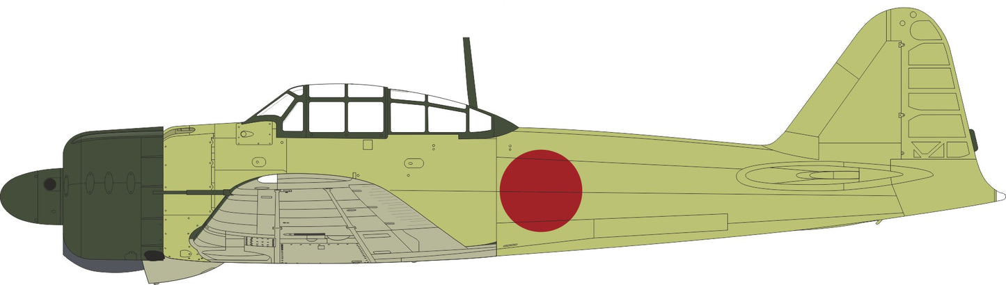 Eduard EDJX335 1:32 Mitsubishi A6M2 Zero national marking