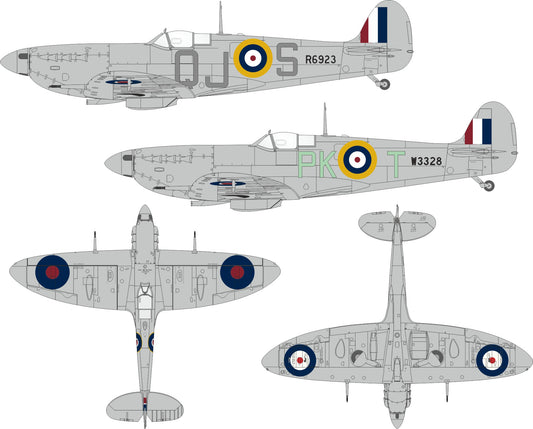 Eduard JX348 1:32 Supermarine Spitfire Mk.Vb early British national insignia