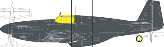 Eduard JX351 1:32 North-American P-51B Birdcage Canopy TFace