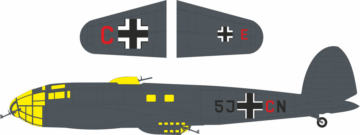 Eduard JX362 1:32 Heinkel He-111P-1 code letters