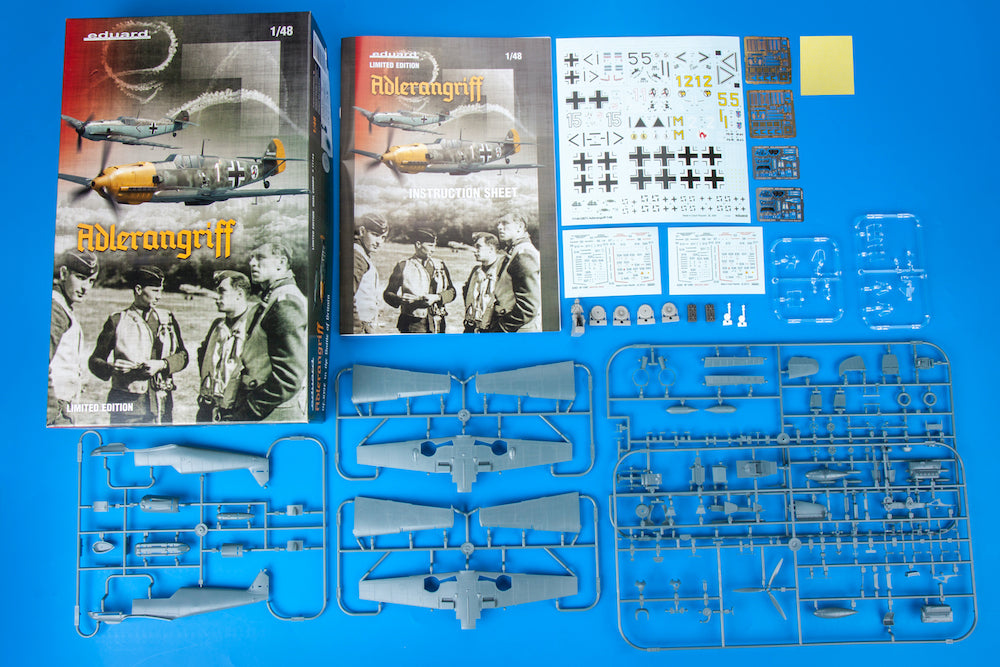 Eduard kits 11144 1:48 Adlerangriff Limited edition DOUBLE kit of Messerschmitt Bf-109E