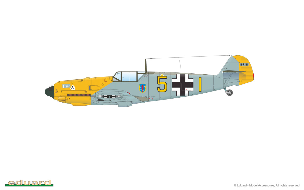 Eduard kits 11144 1:48 Adlerangriff Limited edition DOUBLE kit of Messerschmitt Bf-109E