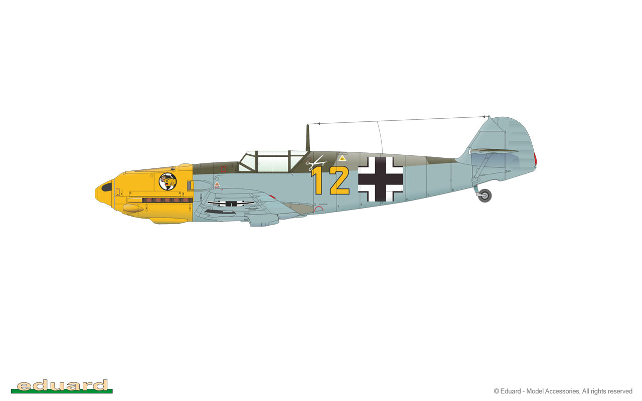 Eduard kits 11144 1:48 Adlerangriff Limited edition DOUBLE kit of Messerschmitt Bf-109E