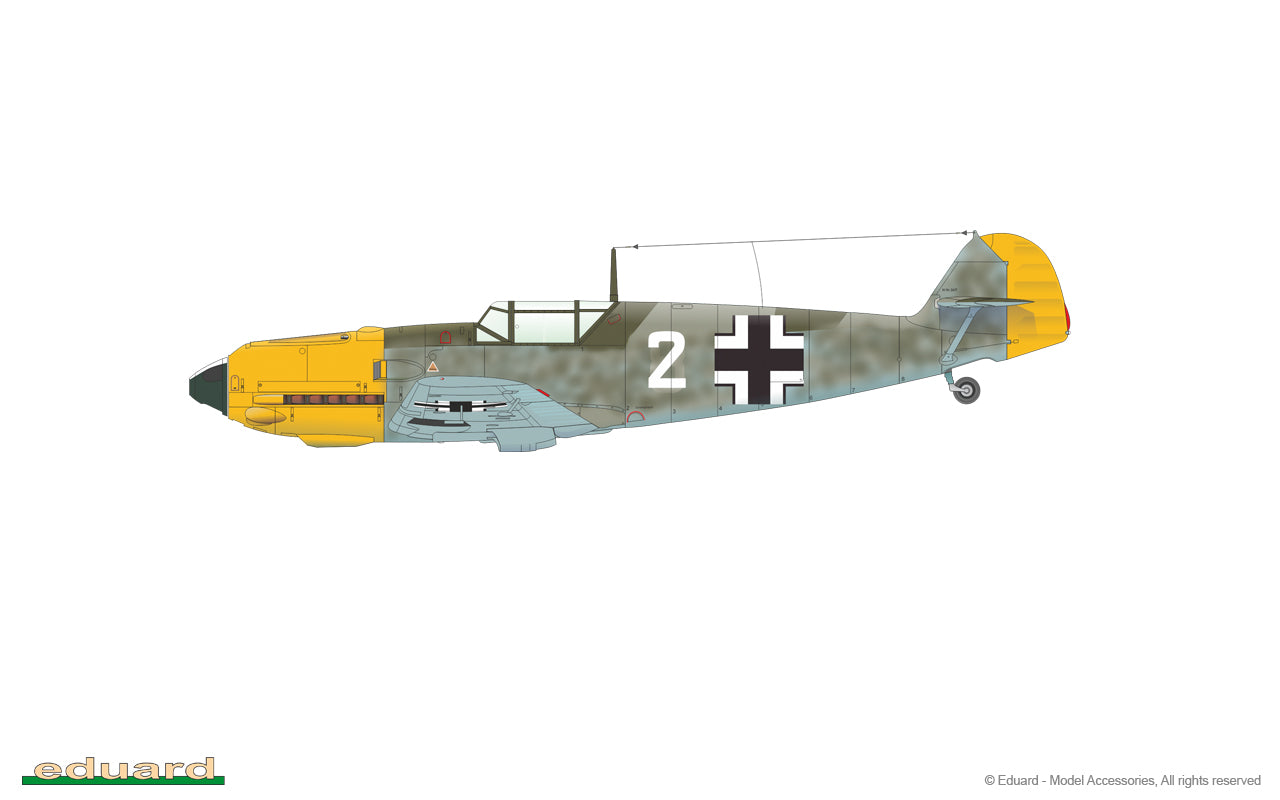 Eduard kits 11144 1:48 Adlerangriff Limited edition DOUBLE kit of Messerschmitt Bf-109E