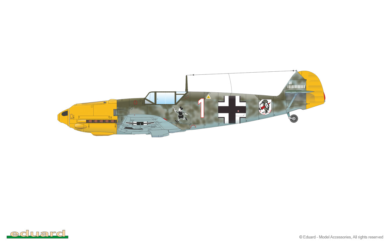 Eduard kits 11144 1:48 Adlerangriff Limited edition DOUBLE kit of Messerschmitt Bf-109E