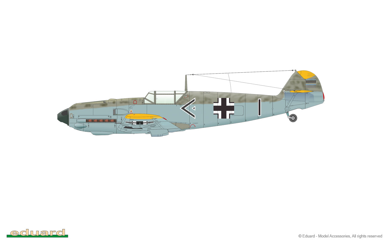 Eduard kits 11144 1:48 Adlerangriff Limited edition DOUBLE kit of Messerschmitt Bf-109E