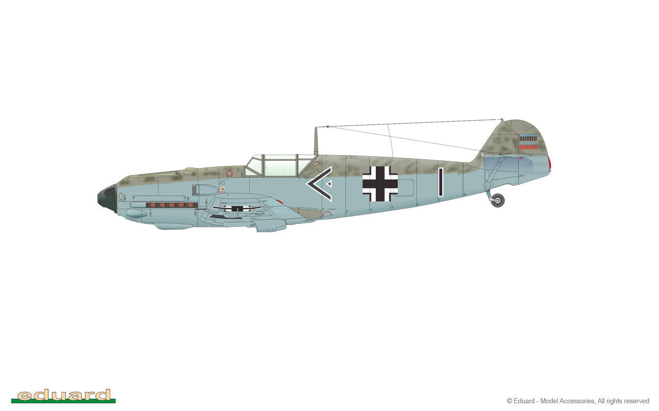 Eduard kits 11144 1:48 Adlerangriff Limited edition DOUBLE kit of Messerschmitt Bf-109E